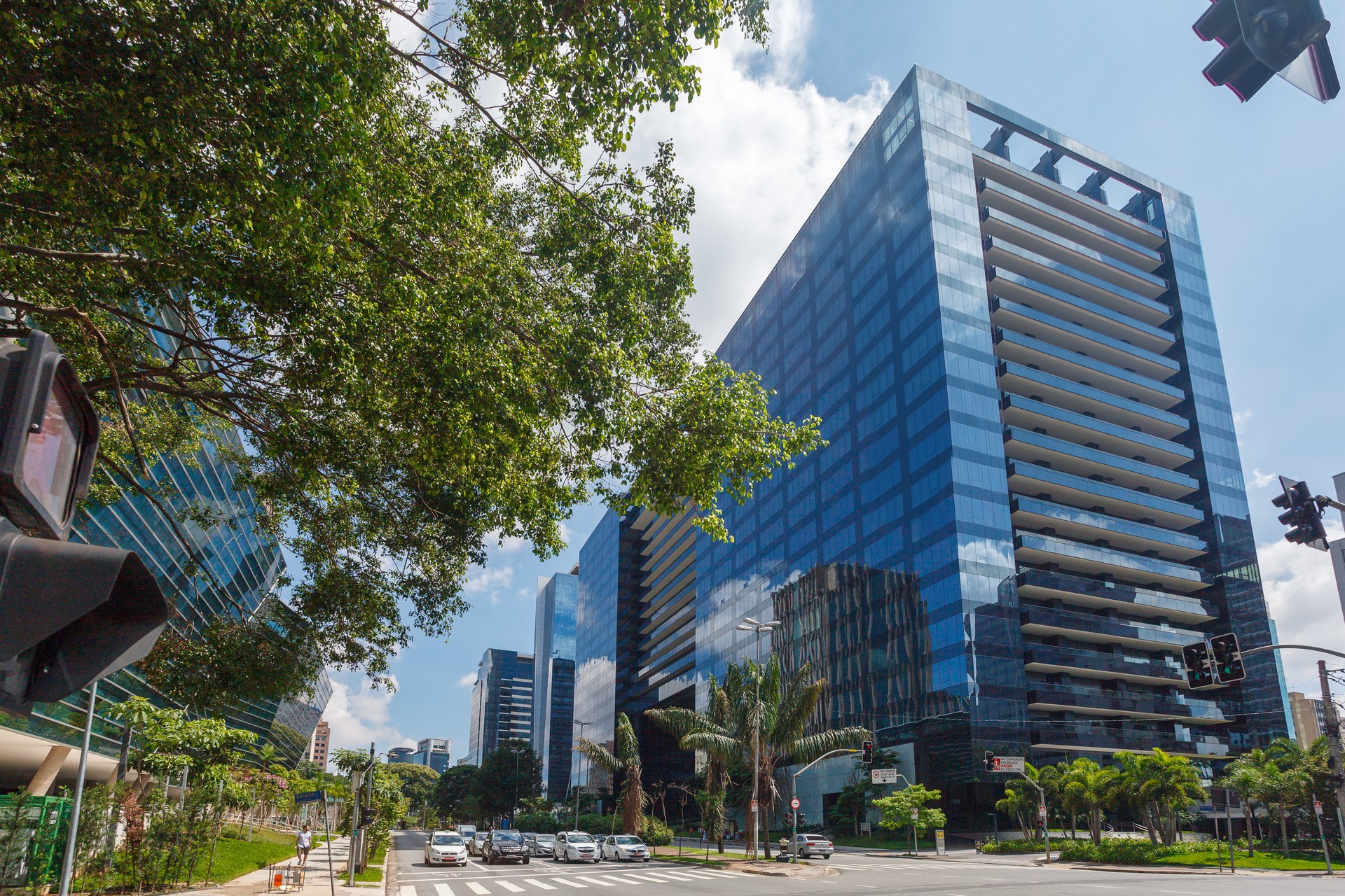 Business office tower buildings in Faria Lima, Sao Paulo, Brazil